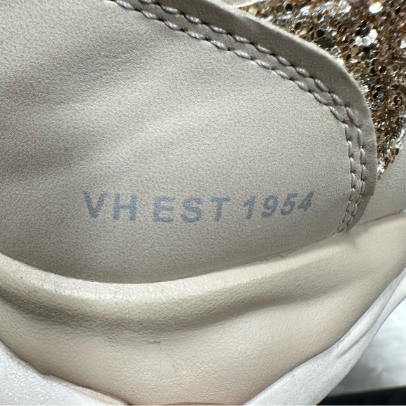 Vintage Havana Womens Sneakers 7 Blush Beige Sparkle Star Fashion Comfort Shoes - Picture 11 of 15